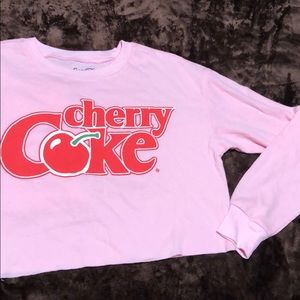 Cherry Coke Crop Sweater